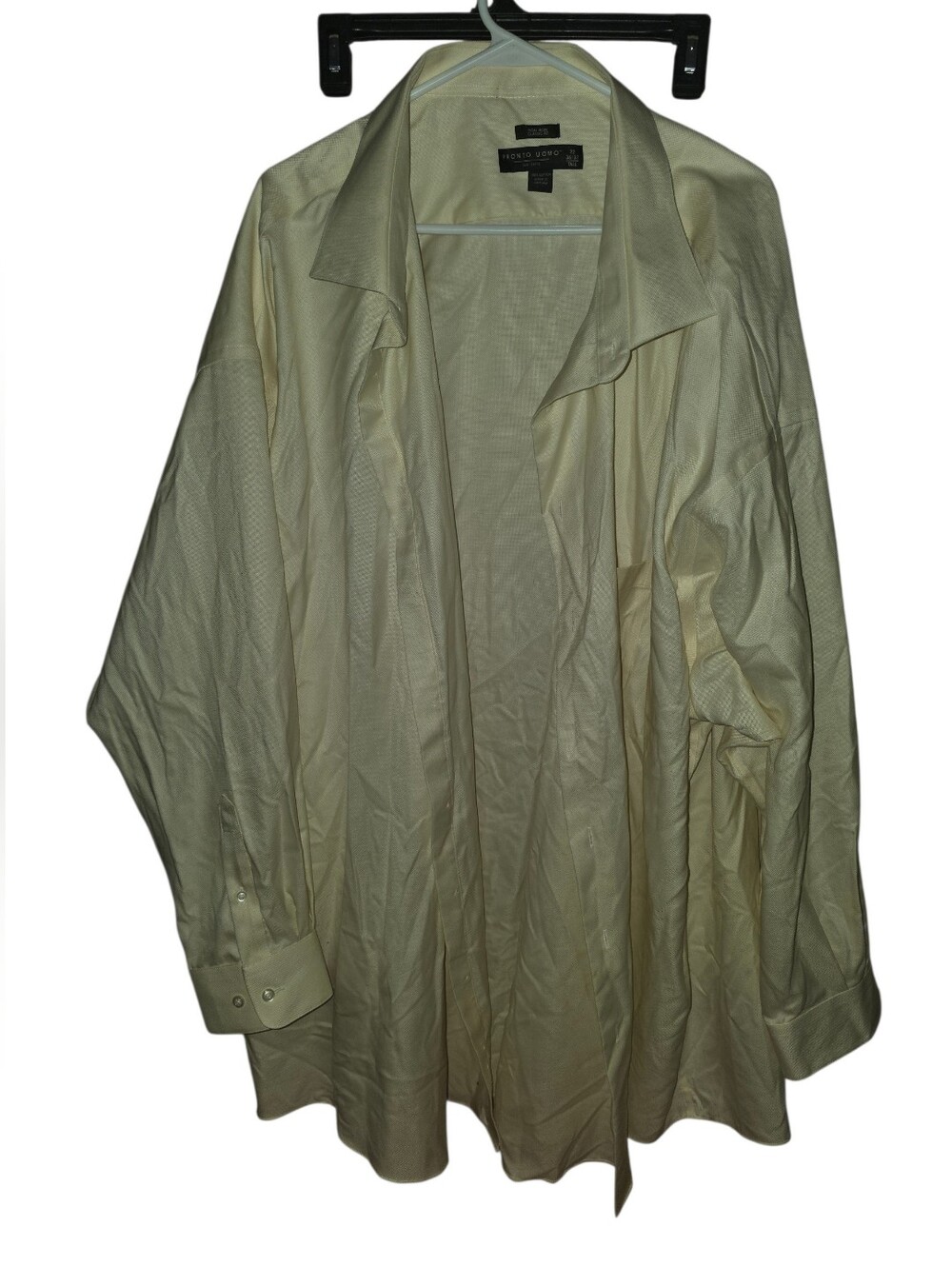 6/11/7. Mens Pronto Uomo Pale Green Casual Button-Down Shirt